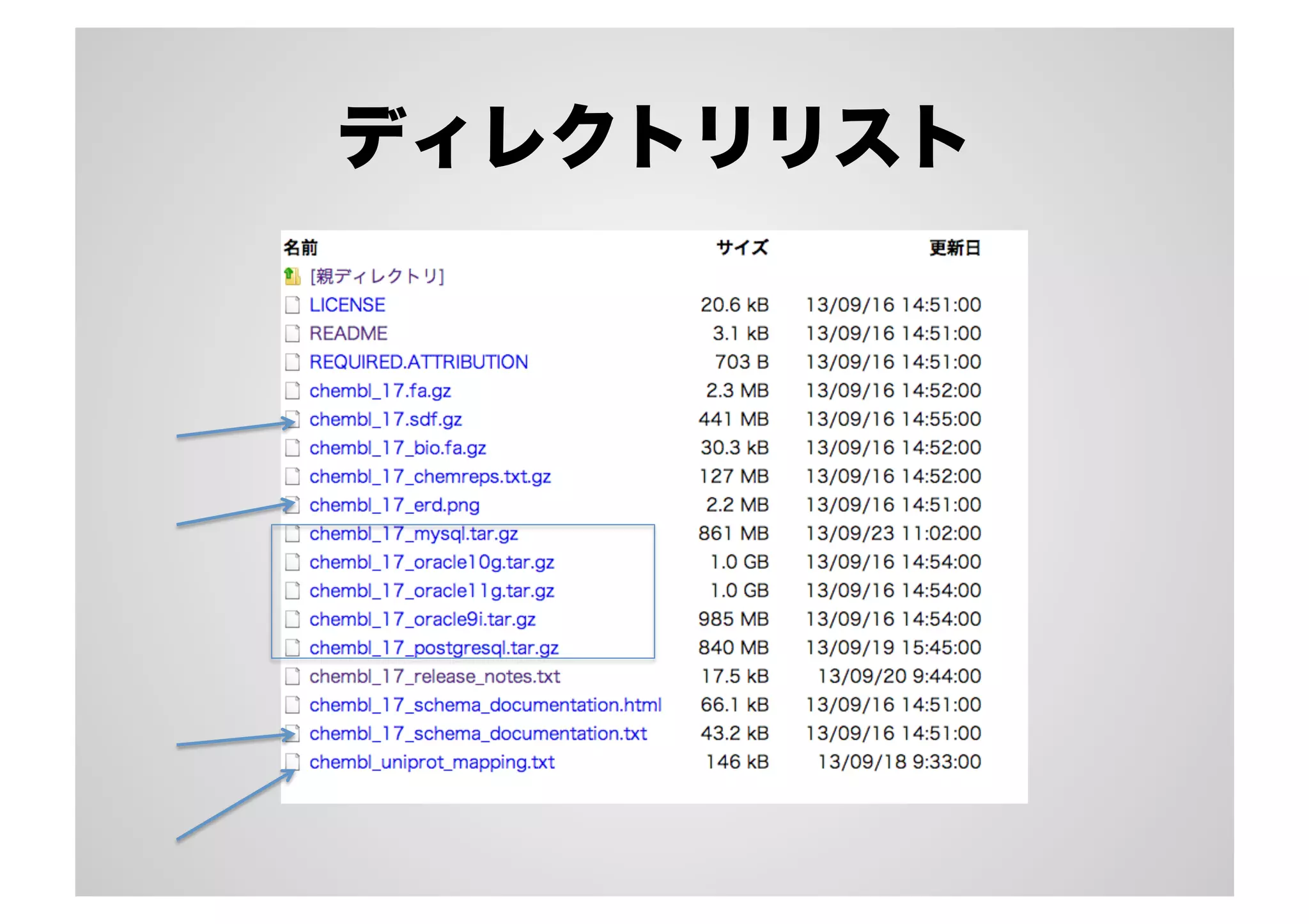 ディレクトリリスト

 