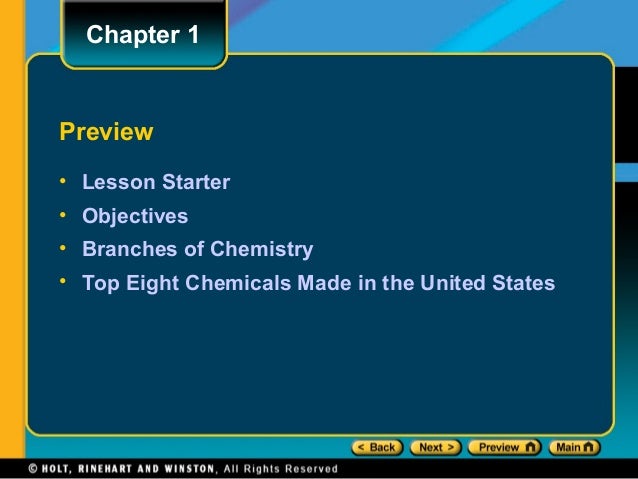 Chemistry Chapter 1 Lesson1 Powerpoint 1