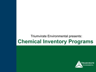 Improve Your Chemical Inventory Management System | PPTX