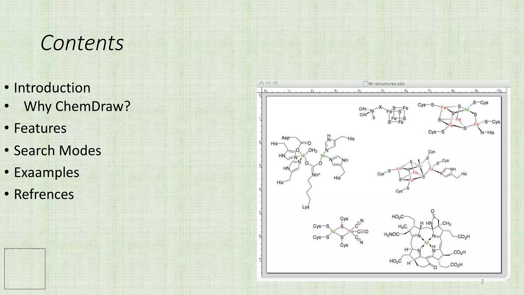 ChemDraw and its Features | PPT