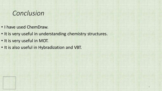 ChemDraw and its Features