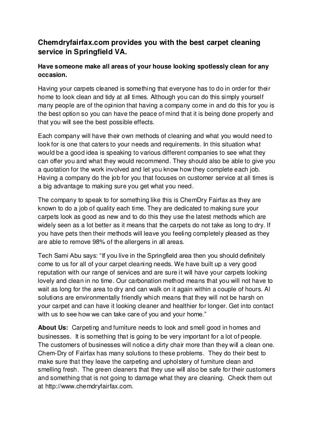 provides you with the best carpet cleaning service