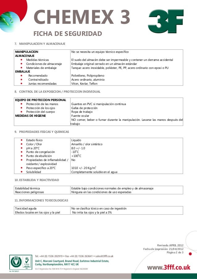 Chemex3 msds s