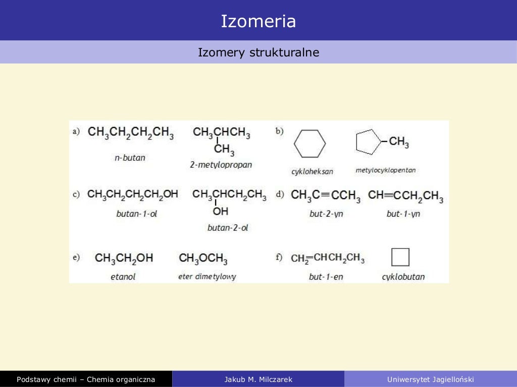 Podstawy chemii - Chemia organiczna