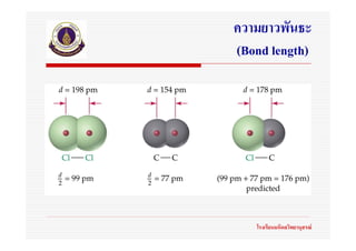ความยาวพันธะ
(Bond length)




   โรงเรียนมหิดลวิทยานุสรณ
 