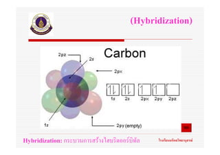 (Hybridization)




Hybridization: กระบวนการสรางไฮบริดออรบิทัล   โรงเรียนมหิดลวิทยานุสรณ
 