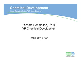 Chemical Development