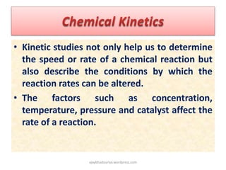 Chemical kinetics-ppt | PPTX