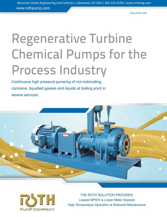 Regenerative Turbine Chemical Process Pumps | PDF