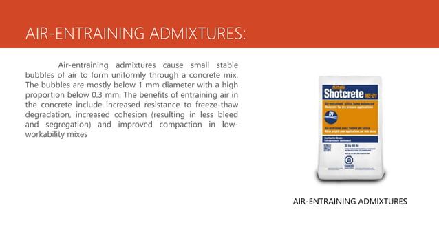 CHEMICAL ADMIXTURES FOR CONCRETE | PPTX