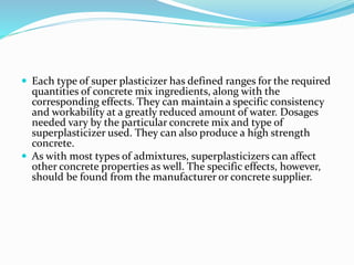 Cement Chemical admixtures | PPTX