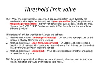 Chemical agents in Industies | PPT
