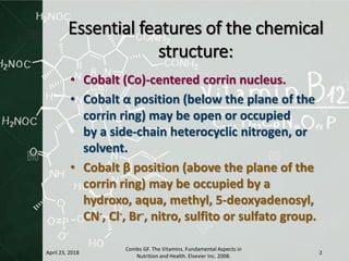 Chemical and physical properties of cyanocobalamin | PPSX