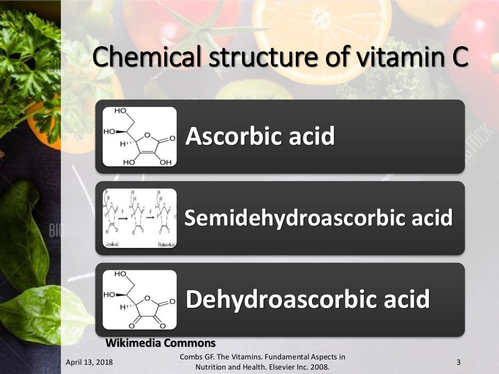Chemical and physical properties of vitamin C