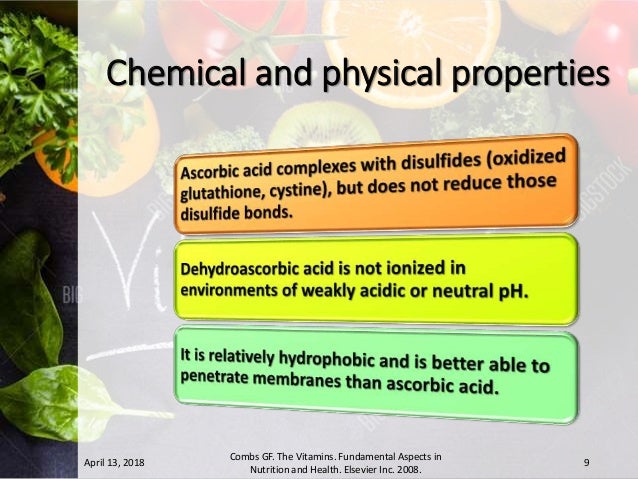 Chemical And Physical Properties Of Vitamin C