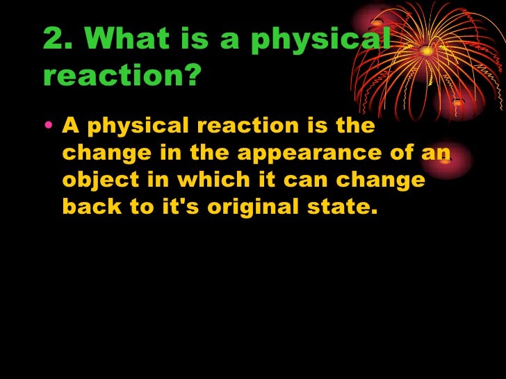 Chemical and physical reactions quiz