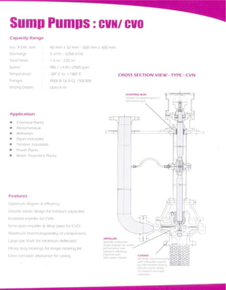 Chemical and process pumps