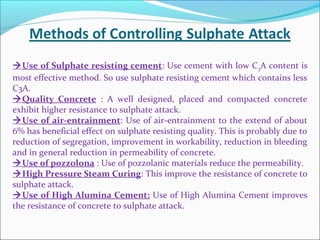 Chemical attack in concrete | PPT