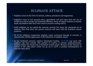 Chemical attack on concrete 2017 | PDF