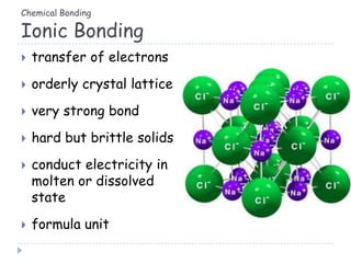 Chemical Bonding