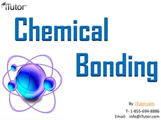 Chemical
Bonding
T- 1-855-694-8886
Email- info@iTutor.com
By iTutor.com
 