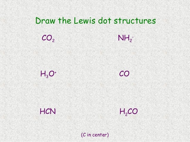 Chemical bonding dot diagram of co 