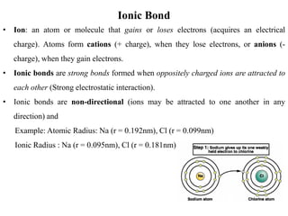 Comprehensive Overview of Chemical Bonding and Ionic Structures | PDF
