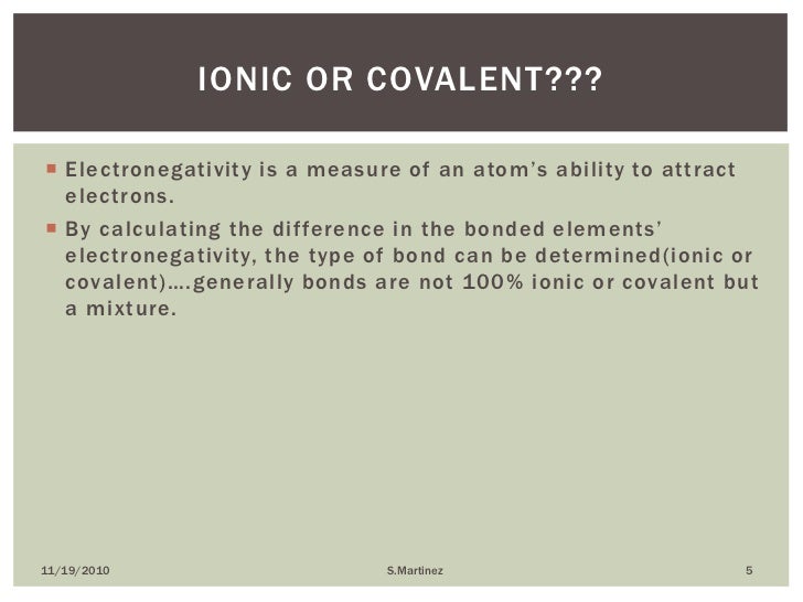 Chemical bonding chapter 6
