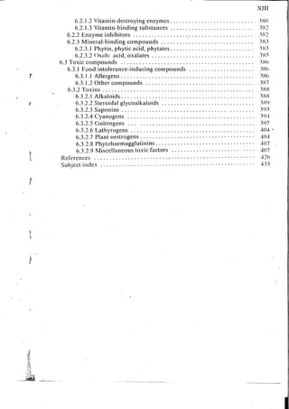 Chemical changes in food during processing