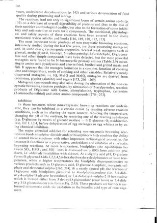 Chemical changes in food during processing