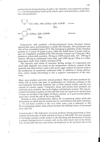 Chemical changes in food during processing