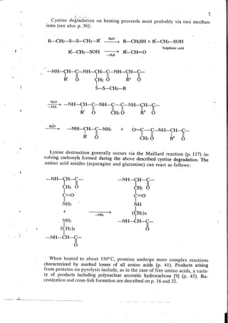 Chemical changes in food during processing