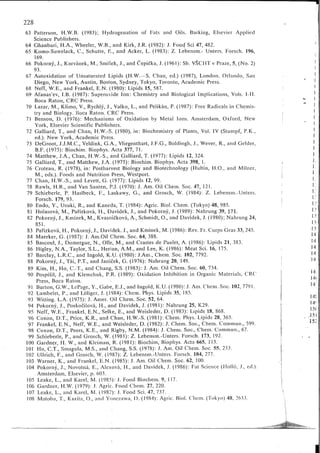 Chemical changes in food during processing
