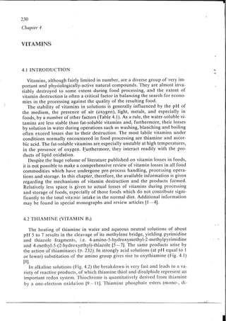 Chemical changes in food during processing