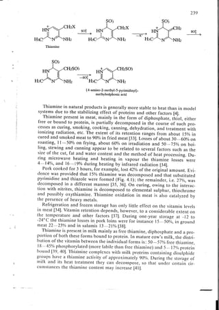 Chemical changes in food during processing