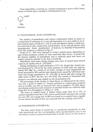 Chemical changes in food during processing