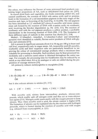 Chemical changes in food during processing
