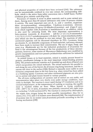 Chemical changes in food during processing