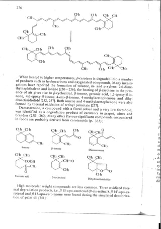 Chemical changes in food during processing