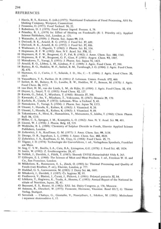 Chemical changes in food during processing