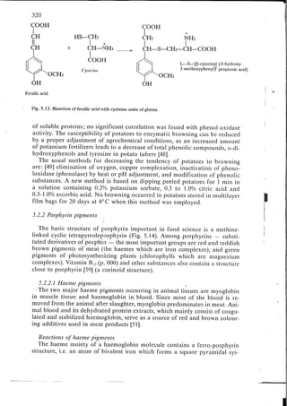 Chemical changes in food during processing