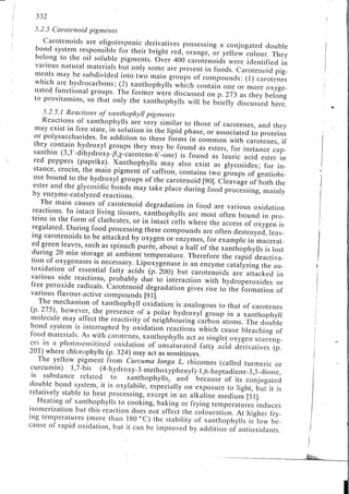 Chemical changes in food during processing