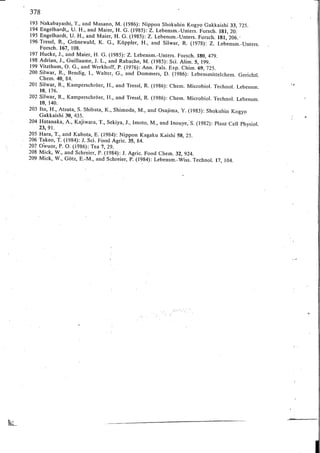 Chemical changes in food during processing