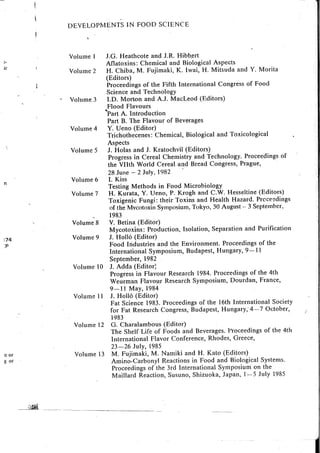 Chemical changes in food during processing