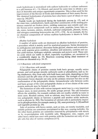 Chemical changes in food during processing