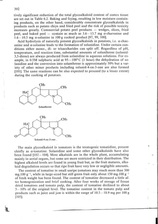 Chemical changes in food during processing
