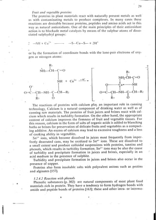 Chemical changes in food during processing