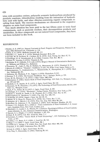 Chemical changes in food during processing