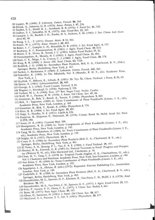 Chemical changes in food during processing