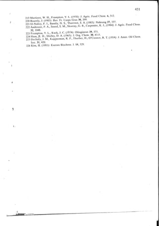 Chemical changes in food during processing